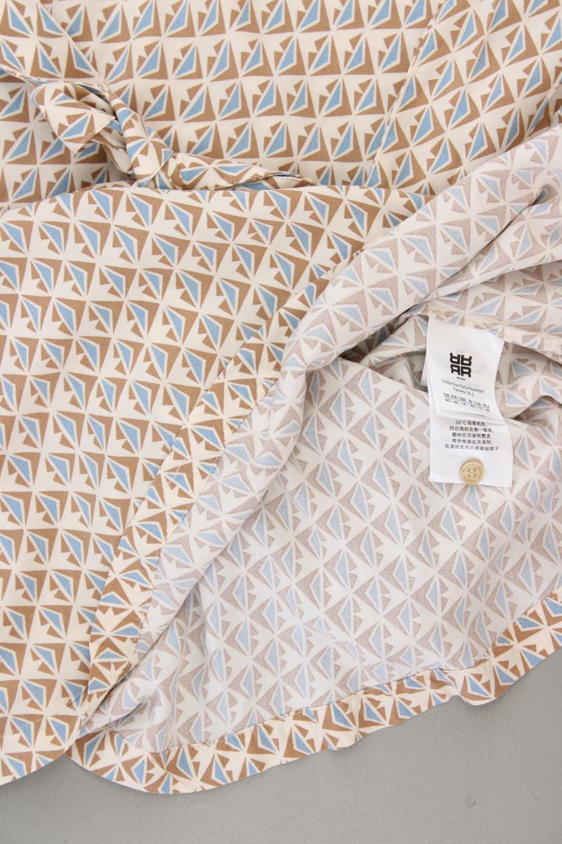 Riani Langarmkleid Gr. 40 geometrisches Muster neuwertig creme aus Viskose