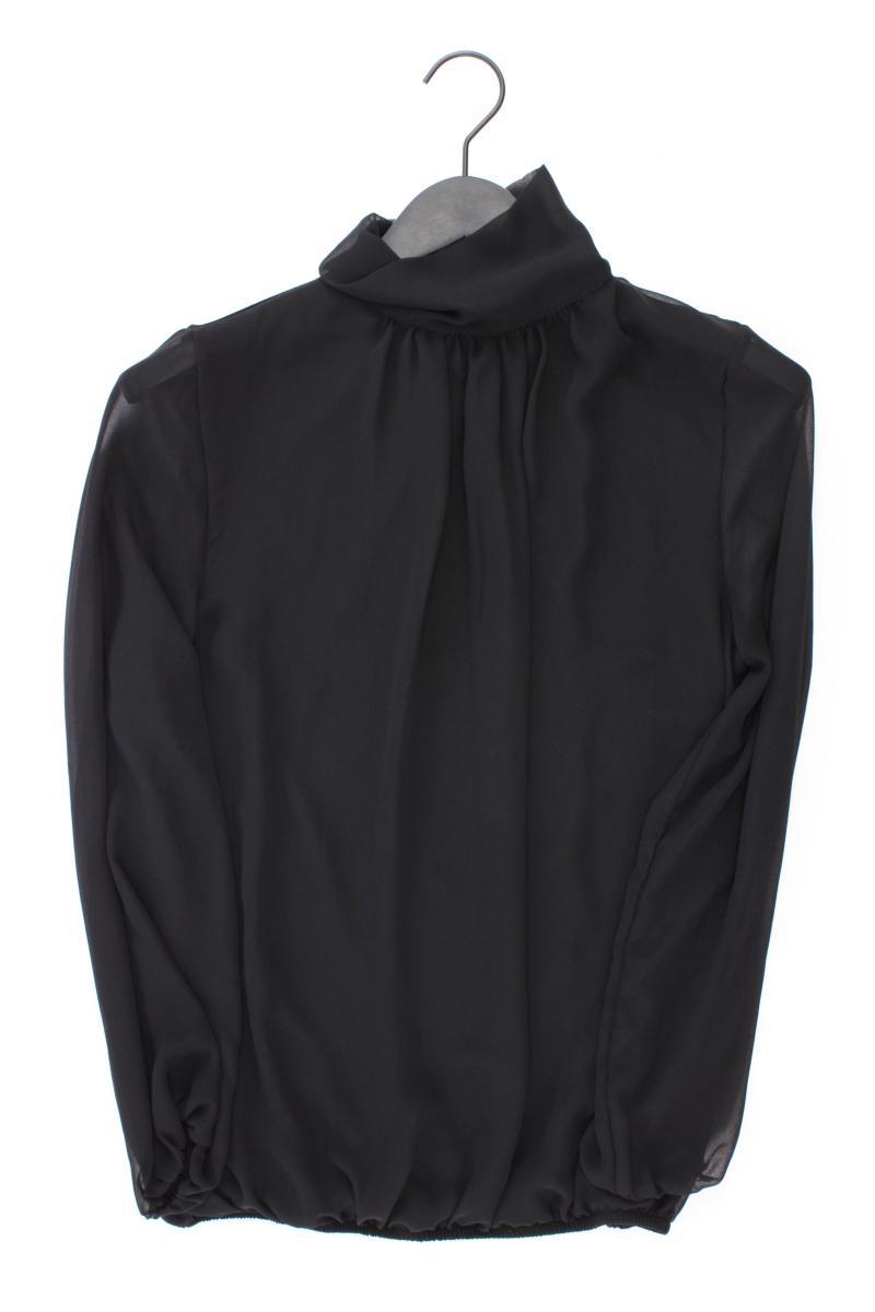 Chiffonbluse Gr. M Langarm schwarz aus Polyester