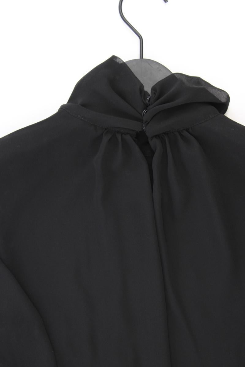 Chiffonbluse Gr. M Langarm schwarz aus Polyester
