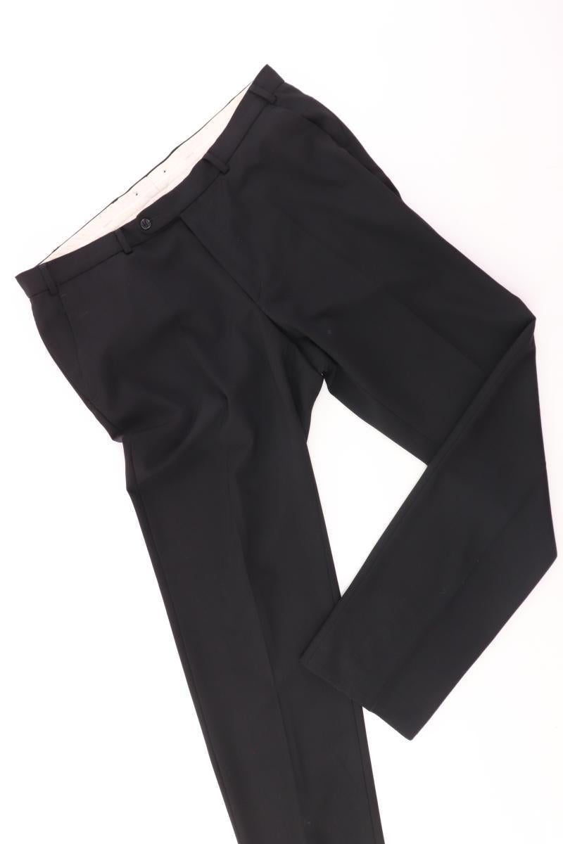 Digel Anzughose für Herren Gr. 54 schwarz aus Polyester