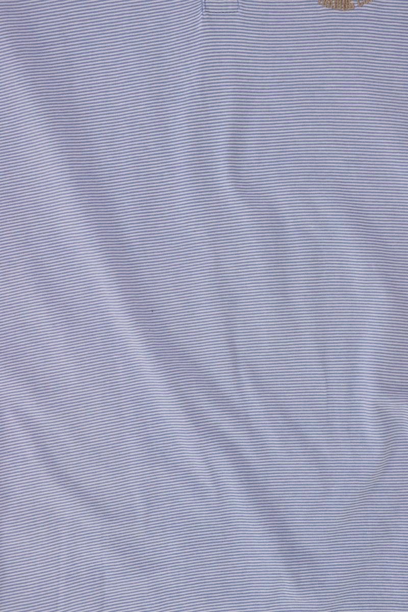 Tom Tailor Poloshirt für Herren Gr. XXL gestreift Kurzarm blau aus Baumwolle