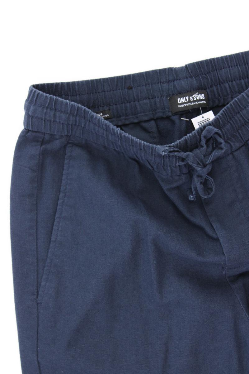 ONLY & SONS Hose für Herren Gr. S blau aus Baumwolle