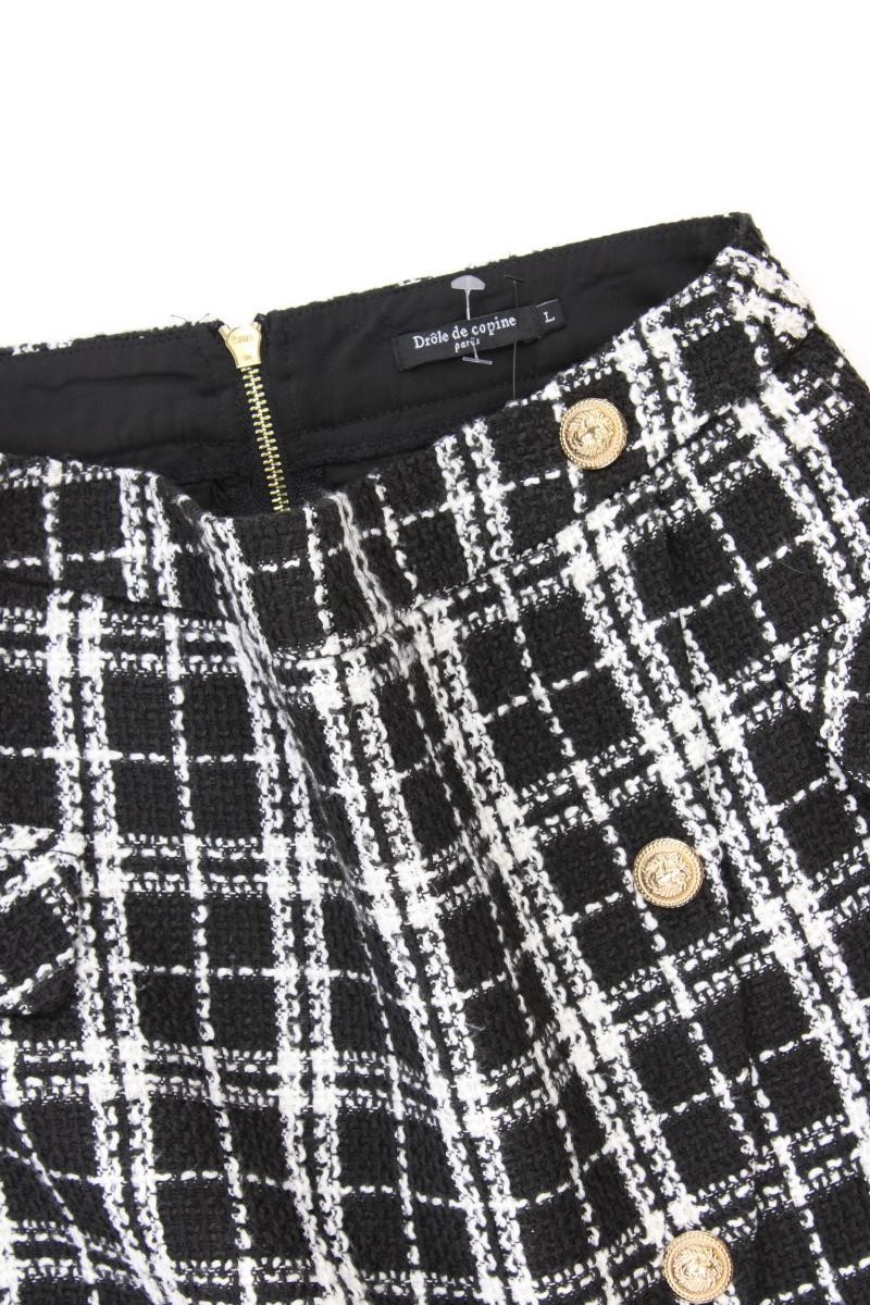 Drole de copine Bouclé Rock Gr. M schwarz aus Polyester