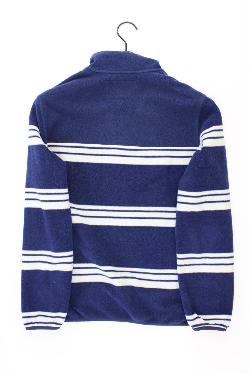Lands' End Fleecepullover Gr. M gestreift blau aus Polyester