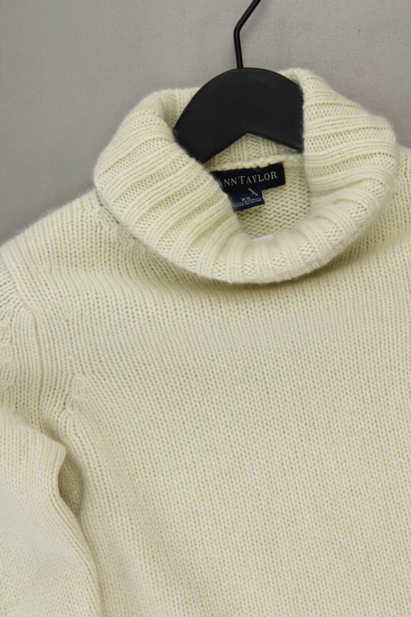Ann Taylor Cashmerepullover Gr. XS creme aus Kaschmir