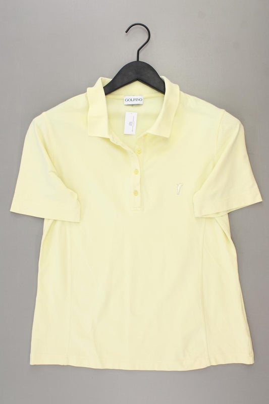 Golfino Poloshirt Gr. 42 neuwertig Kurzarm gelb aus Polyamid