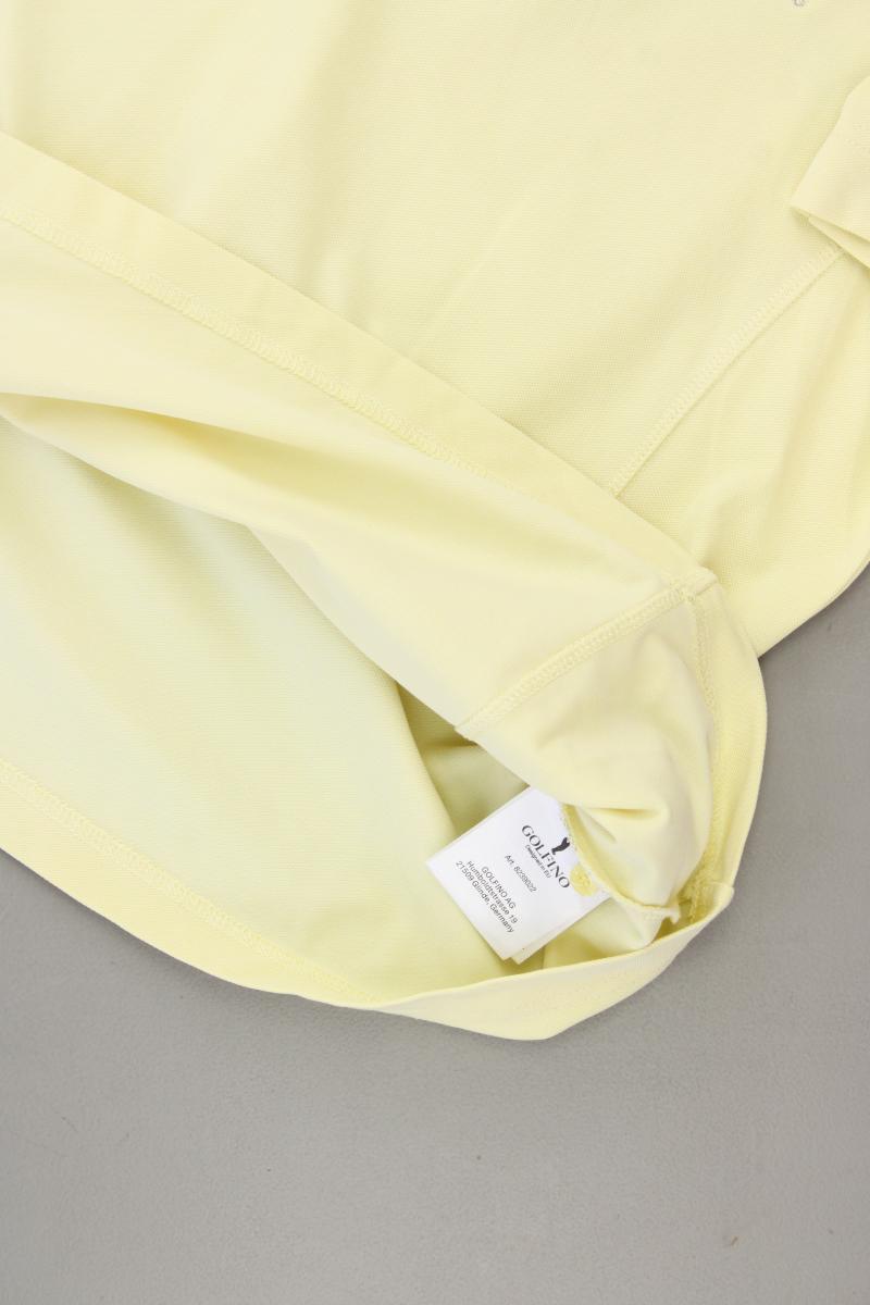 Golfino Poloshirt Gr. 42 neuwertig Kurzarm gelb aus Polyamid