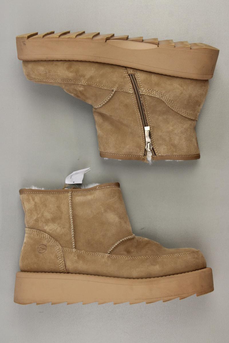 Tamaris Stiefeletten Gr. 38 Neupreis: 99,95€! braun aus Leder