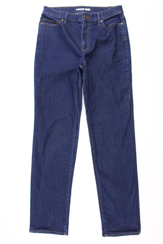 Lands' End Straight Jeans Gr. 42 blau aus Baumwolle