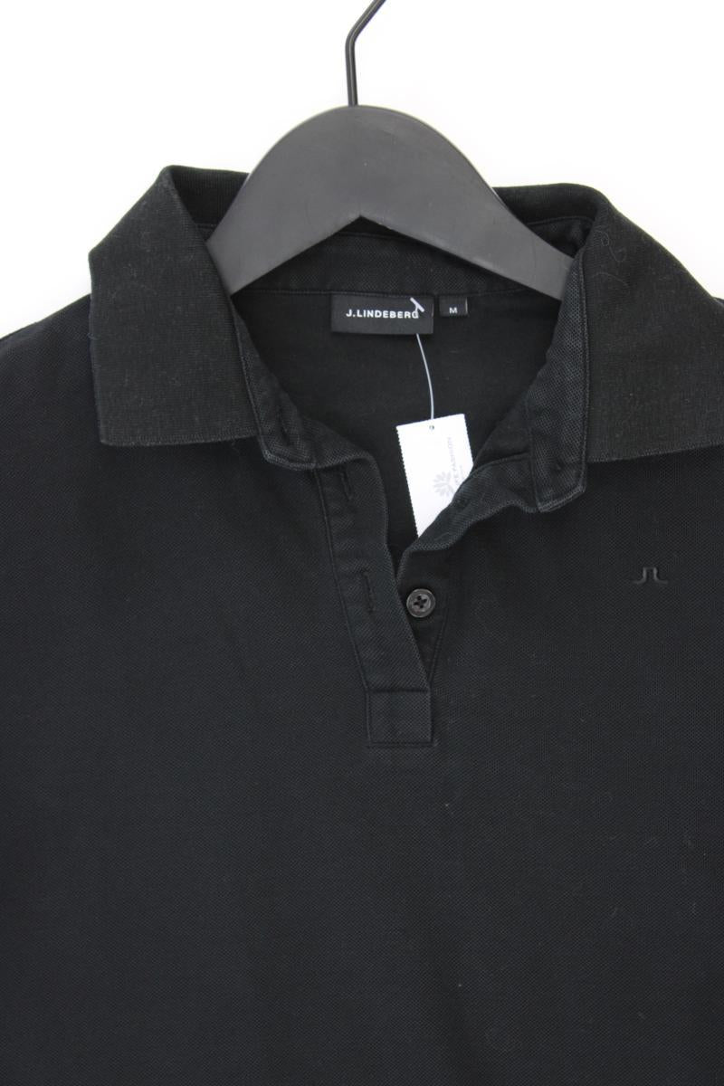 J. Lindeberg Poloshirt Gr. M Kurzarm schwarz aus Baumwolle