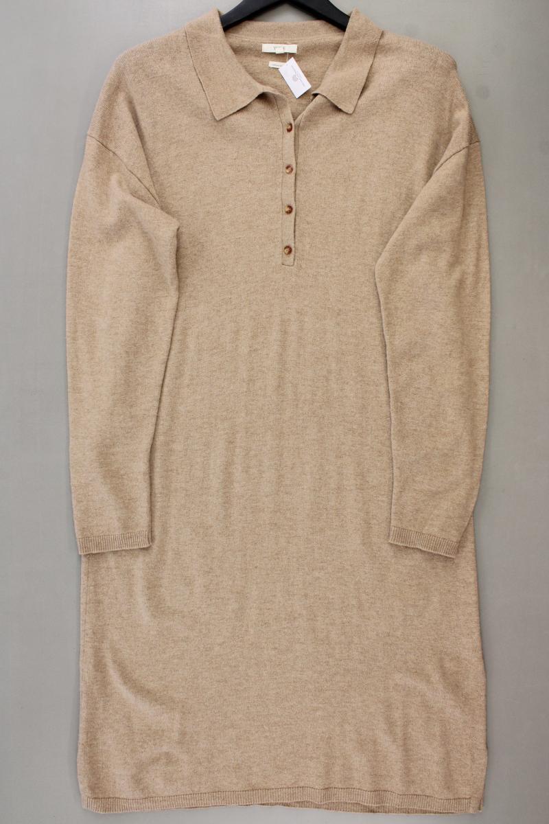 Verse Langarmkleid Gr. XL braun aus Viskose