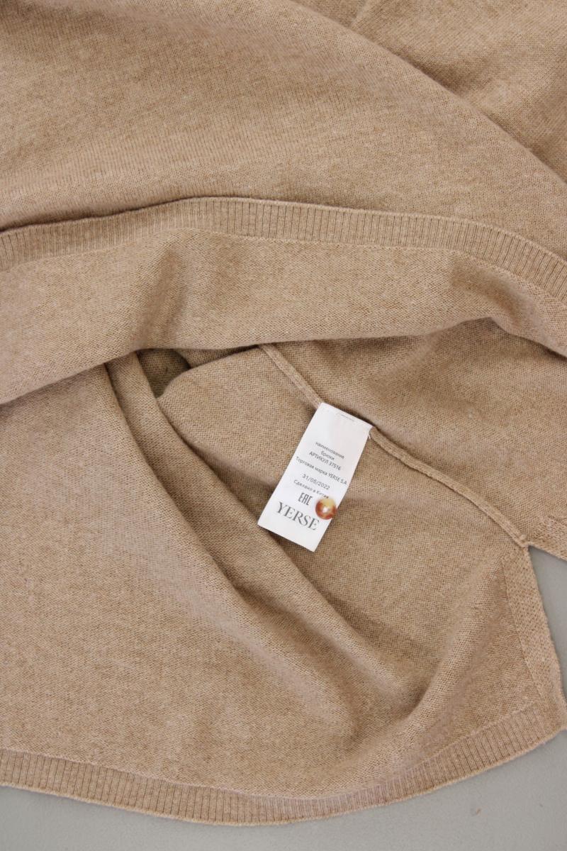 Verse Langarmkleid Gr. XL braun aus Viskose