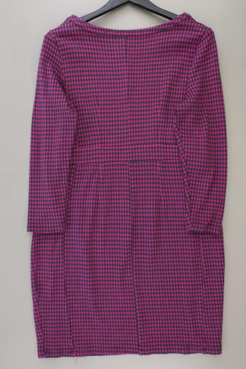 Zilch Amsterdam Langarmkleid Gr. L hahnentritt lila aus Baumwolle