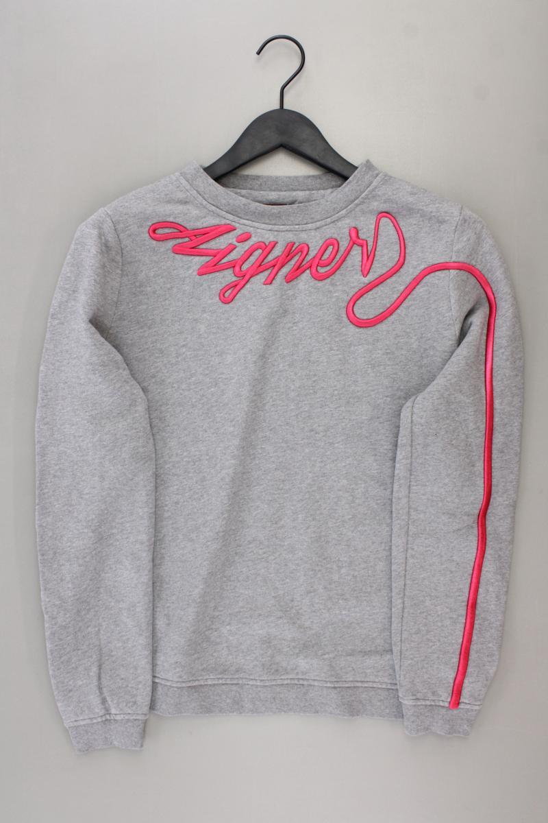 AIGNER Langarmpullover Gr. M neuwertig grau aus Baumwolle