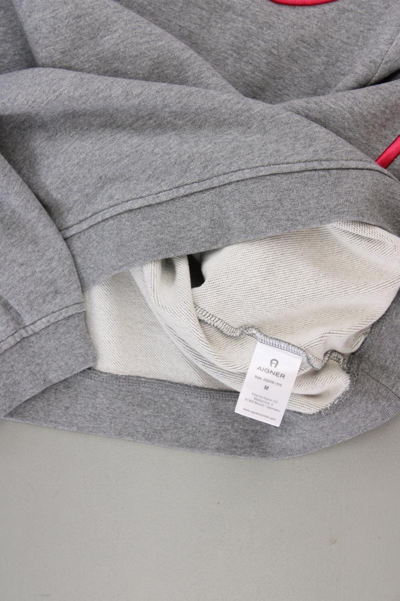 AIGNER Langarmpullover Gr. M neuwertig grau aus Baumwolle
