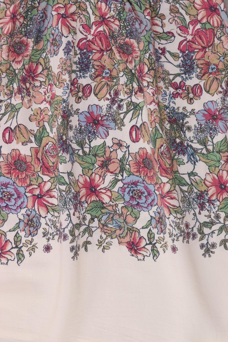 Heine Ärmellose Bluse Gr. 42 mit Blumenmuster mehrfarbig aus Viskose