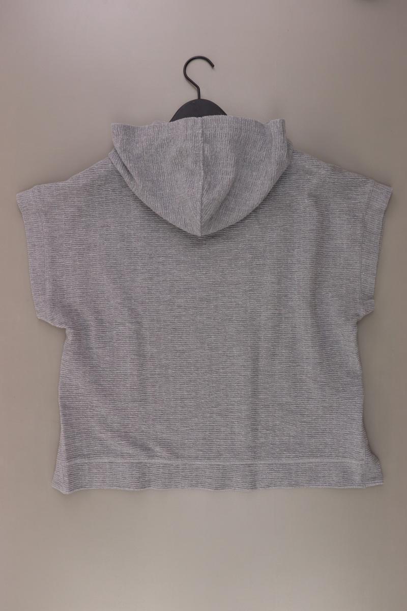 Tom Tailor Kapuzenshirt Gr. M Kurzarm grau aus Polyester