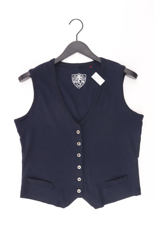 s.Oliver Regular Weste Gr. 44 blau aus Baumwolle