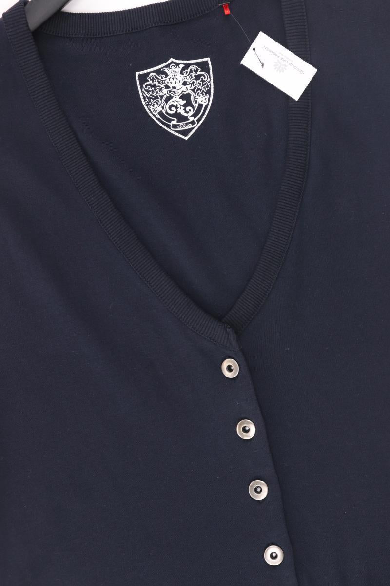 s.Oliver Regular Weste Gr. 44 blau aus Baumwolle