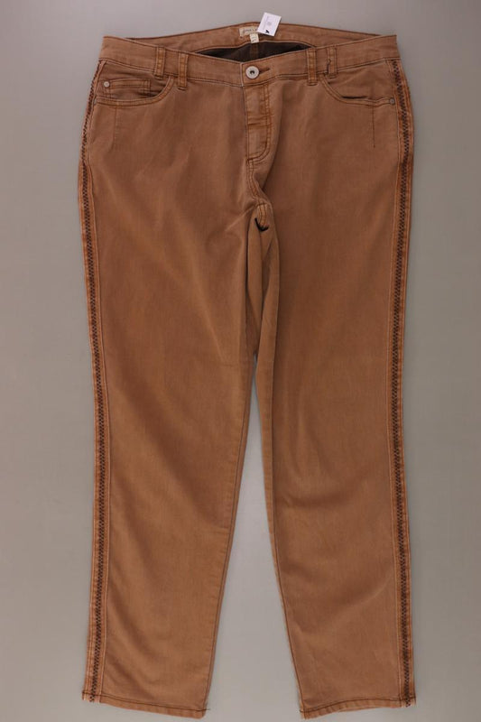 Gina Laura Hose Gr. Kurzgröße 22 braun aus Baumwolle