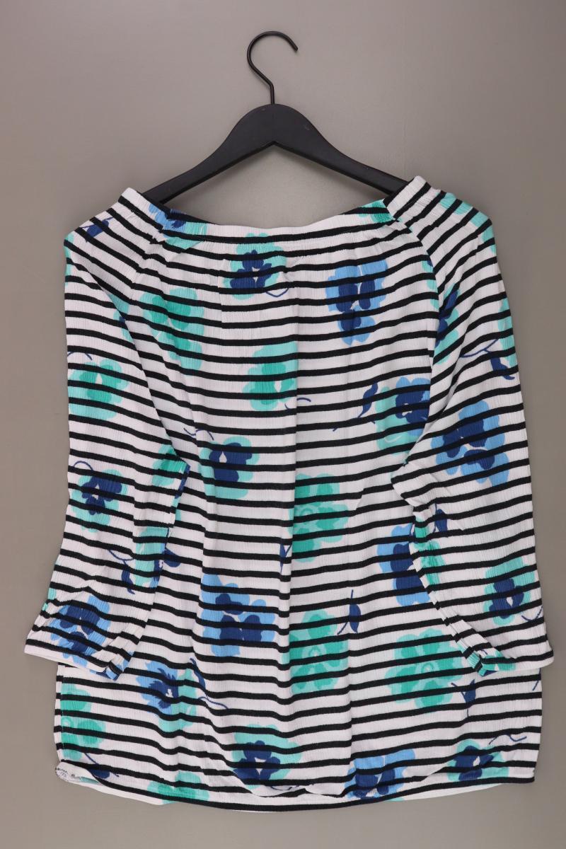 Gina Laura Oversize-Bluse Gr. XXL gestreift 3/4 Ärmel mehrfarbig aus Viskose