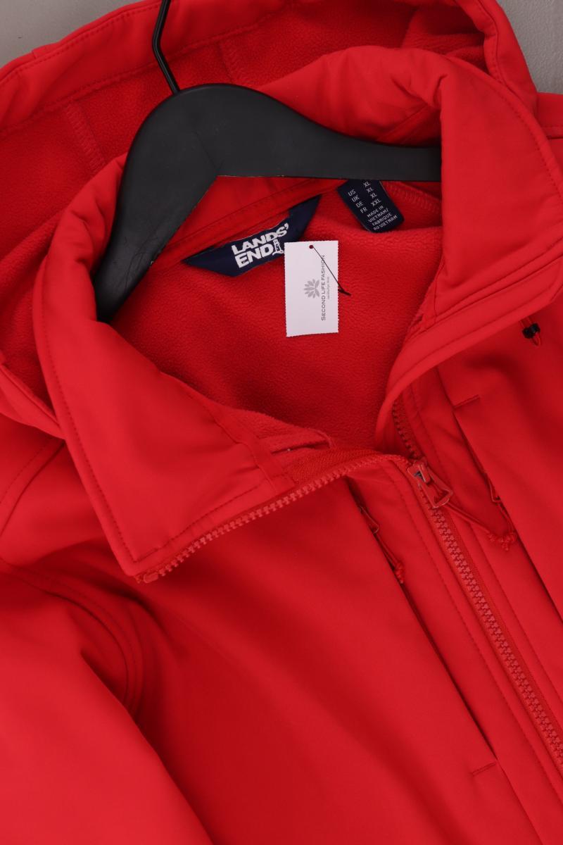 Lands' End Kapuzenmantel Gr. XL neuwertig rot aus Polyester