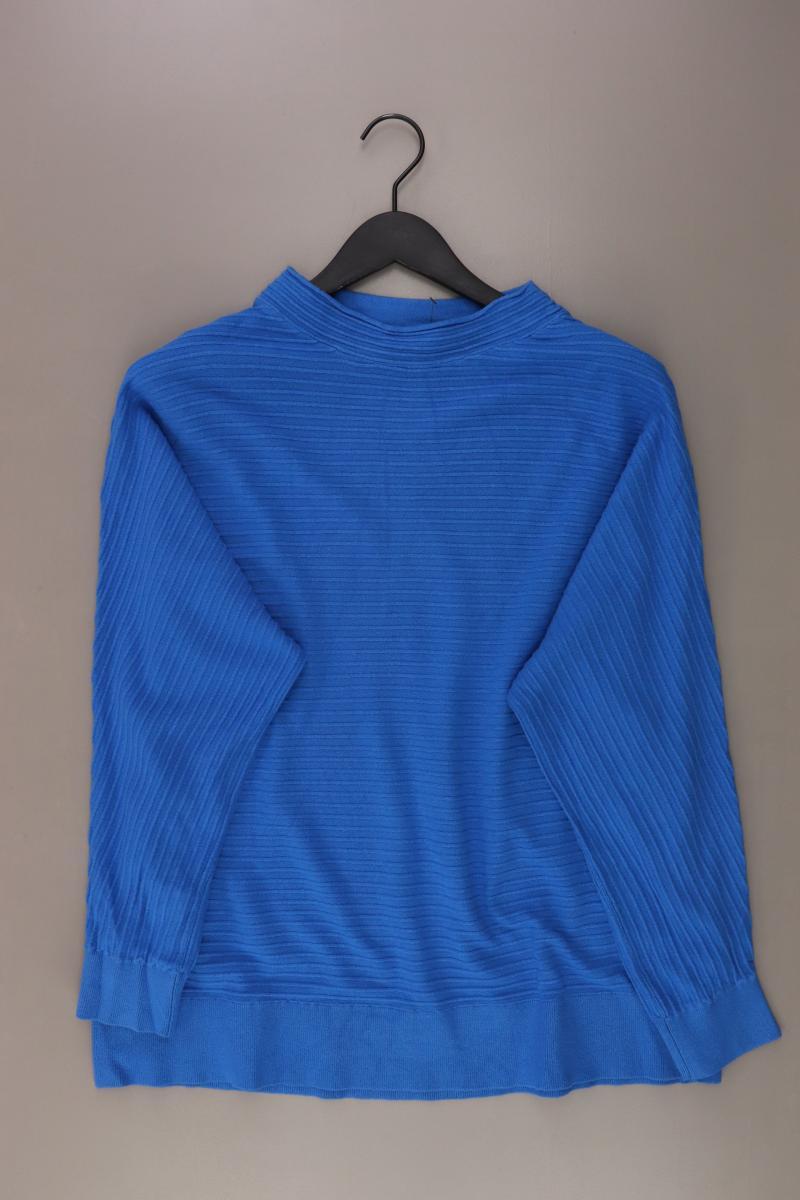 s.Oliver Feinstrickpullover Gr. 44 blau aus Viskose
