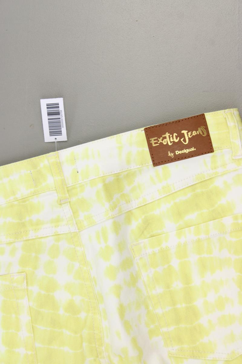 Desigual Hose Gr. 44 mit Batikmuster neu mit Etikett gelb aus Baumwolle