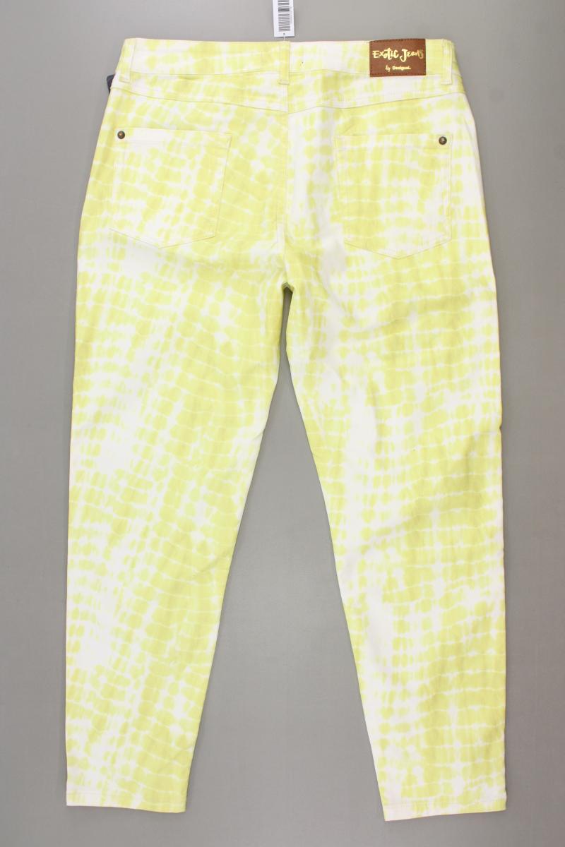 Desigual Hose Gr. 44 mit Batikmuster neu mit Etikett gelb aus Baumwolle