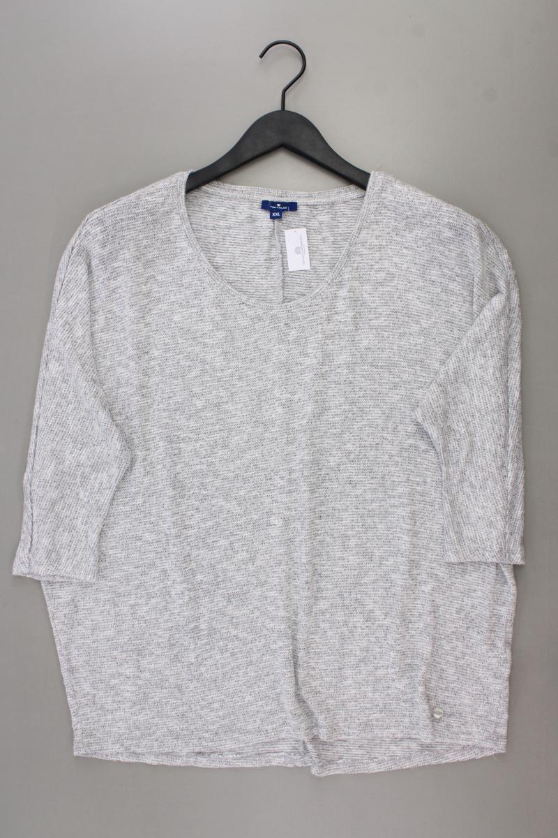 Tom Tailor Feinstrickpullover Gr. XXL grau aus Viskose