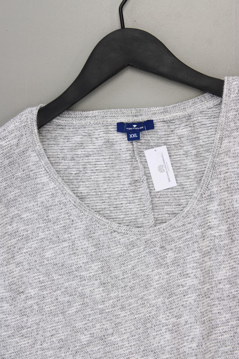 Tom Tailor Feinstrickpullover Gr. XXL grau aus Viskose