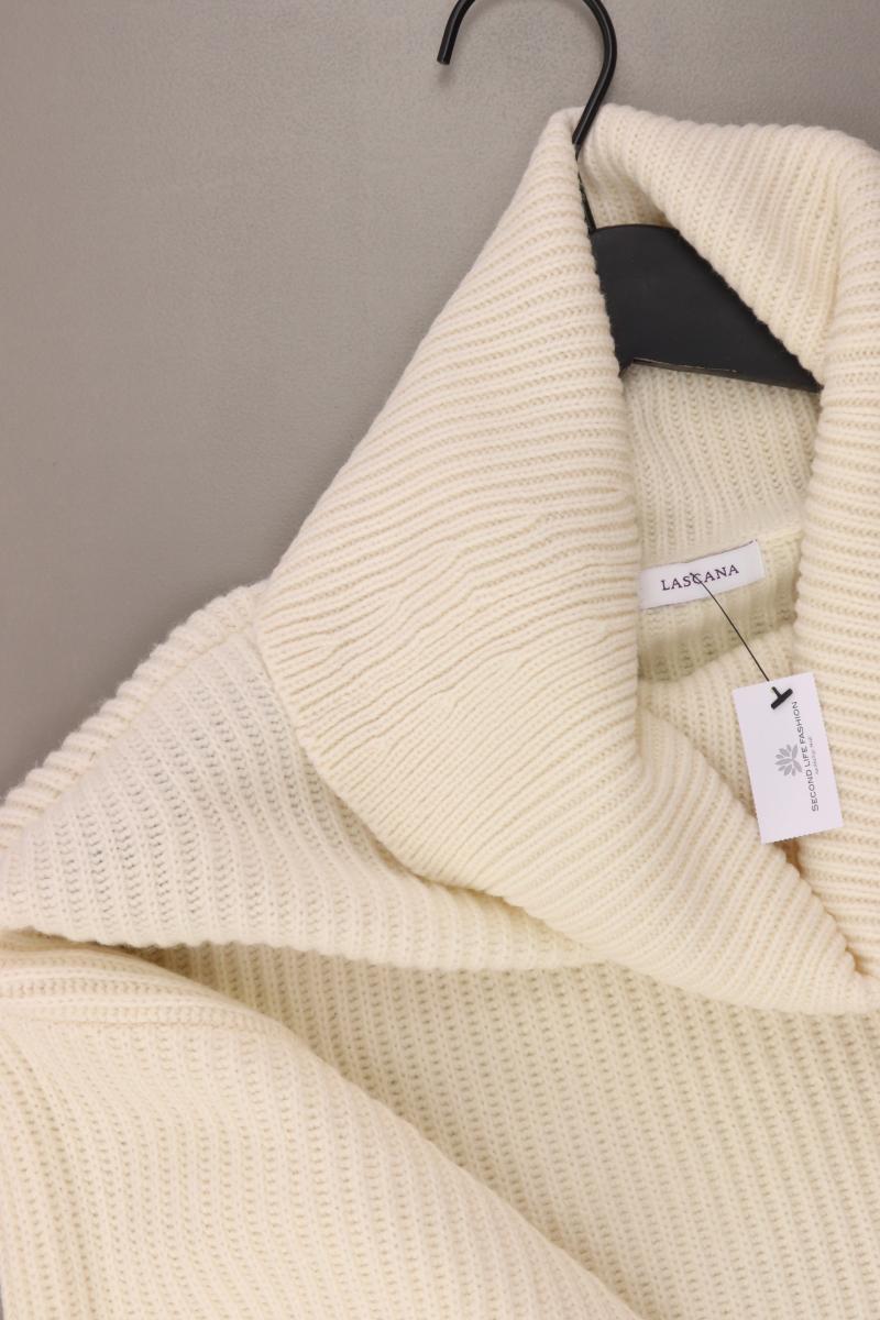 Lascana Grobstrickpullover Gr. 44/46 creme aus Polyamid