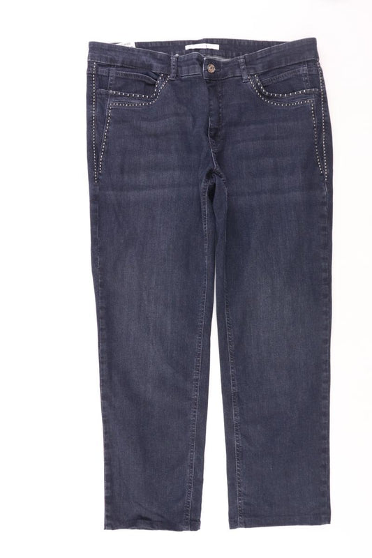 MAC Straight Jeans Gr. 46 blau aus Baumwolle
