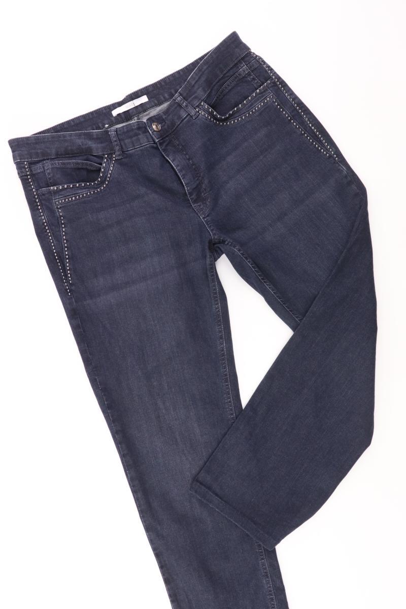 MAC Straight Jeans Gr. 46 blau aus Baumwolle