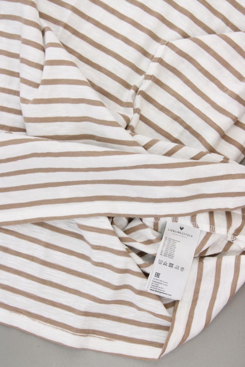 Lieblingsstück Ringelshirt Gr. XXXL gestreift Langarm braun aus Baumwolle