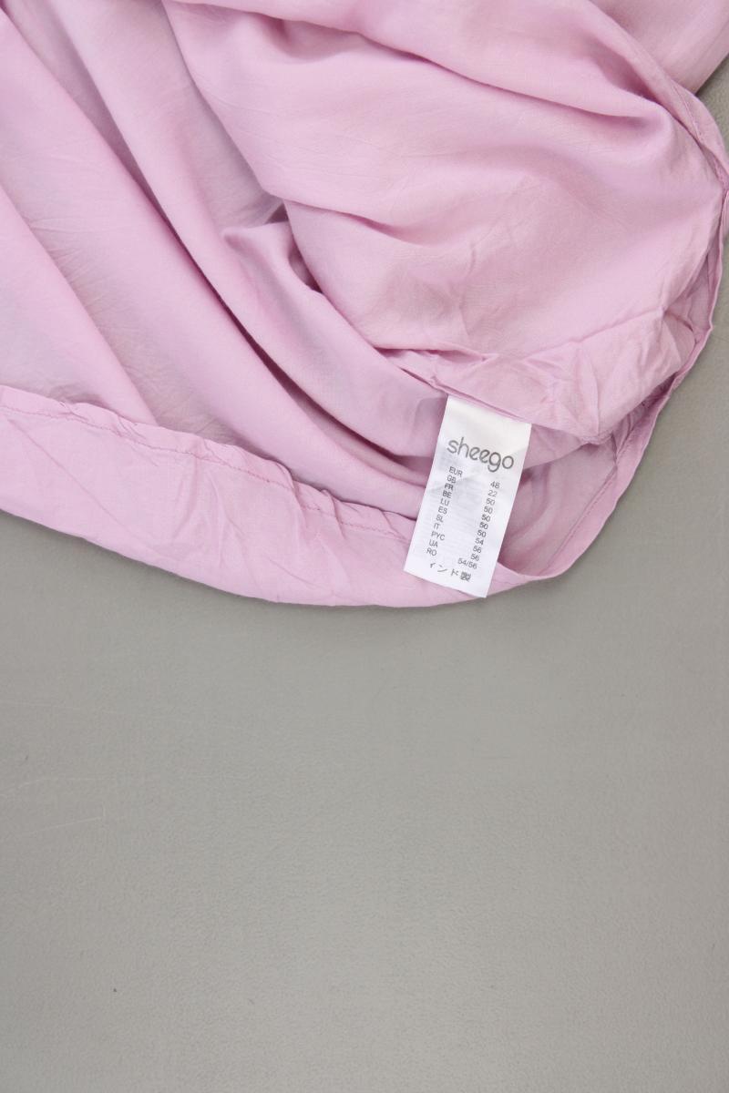 sheego Langarmbluse Gr. 48 rosa aus Viskose