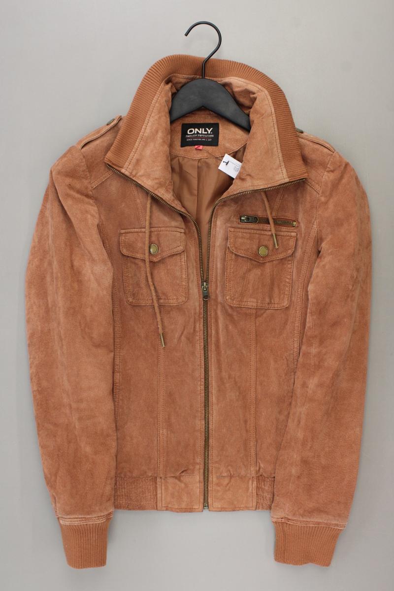 Only Lederjacke Gr. 38 braun