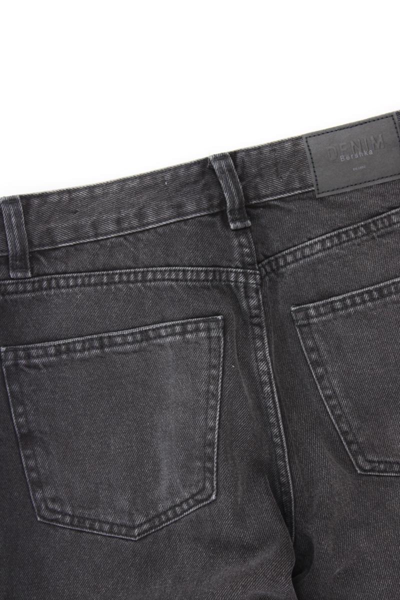 Bershka Straight Jeans Gr. 32 grau aus Baumwolle