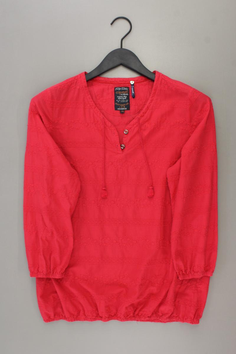 s'questo Classic Bluse Gr. 36 3/4 Ärmel rot aus Baumwolle
