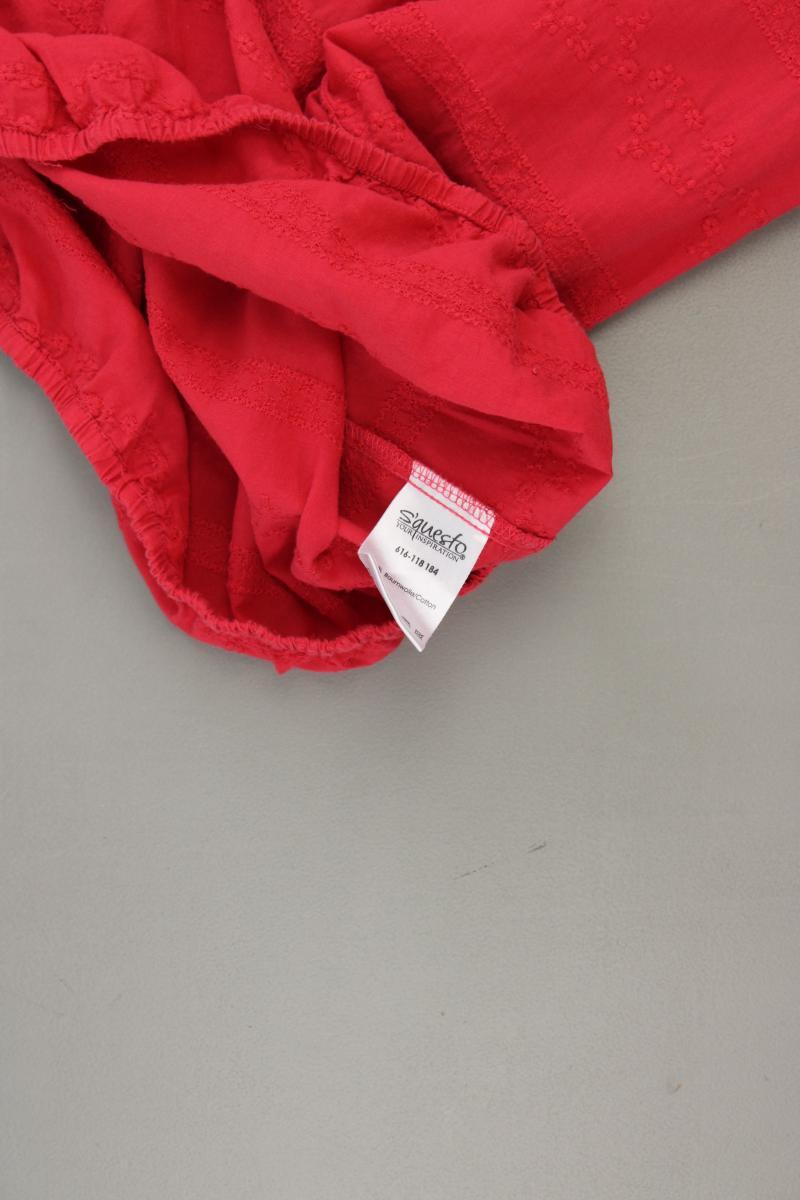 s'questo Classic Bluse Gr. 36 3/4 Ärmel rot aus Baumwolle