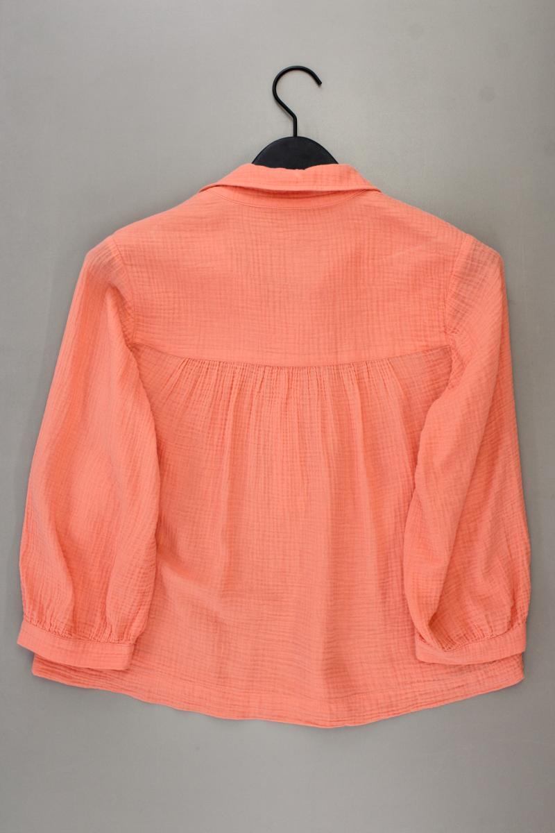 Opus Oversize-Bluse Gr. 36 neuwertig 3/4 Ärmel orange aus Baumwolle