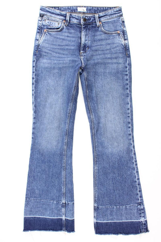 QS by s.Oliver Straight Jeans Gr. 34 blau aus Baumwolle