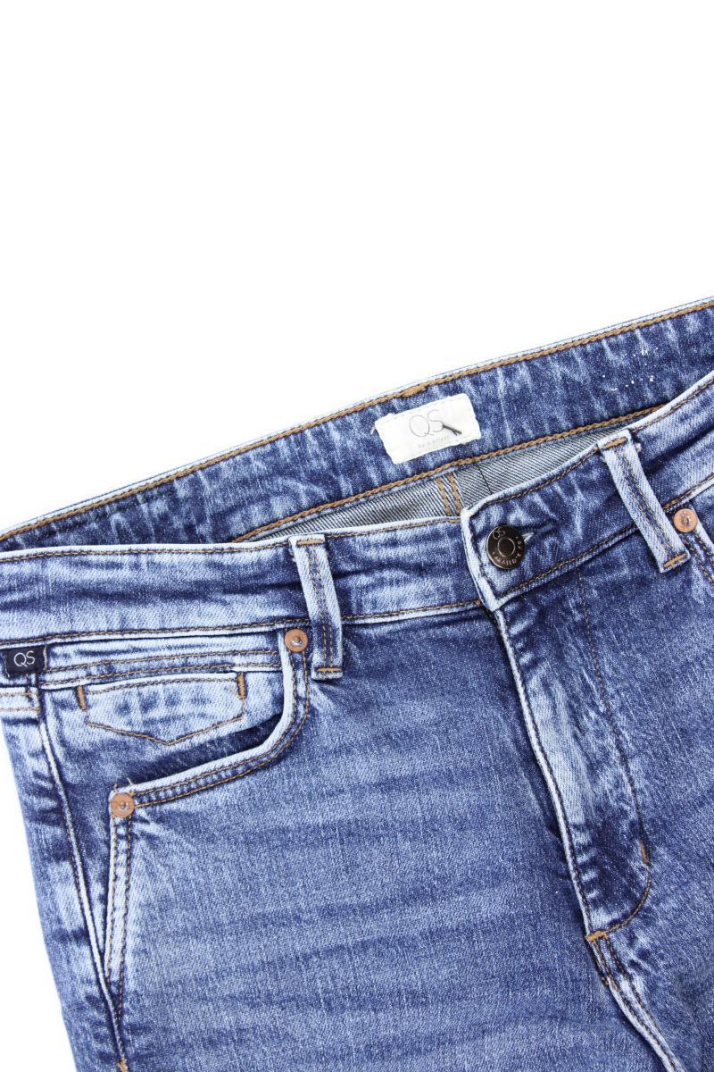 QS by s.Oliver Straight Jeans Gr. 34 blau aus Baumwolle