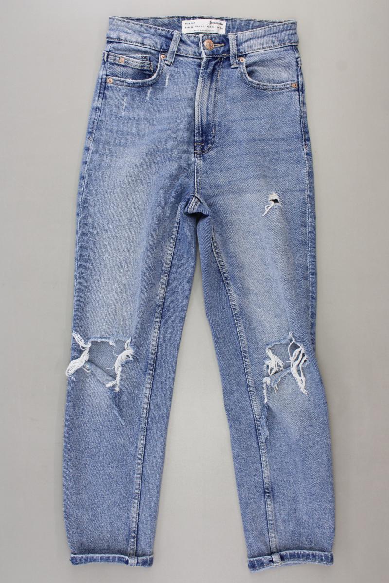 Stradivarius 7/8 Jeans Gr. 34 blau