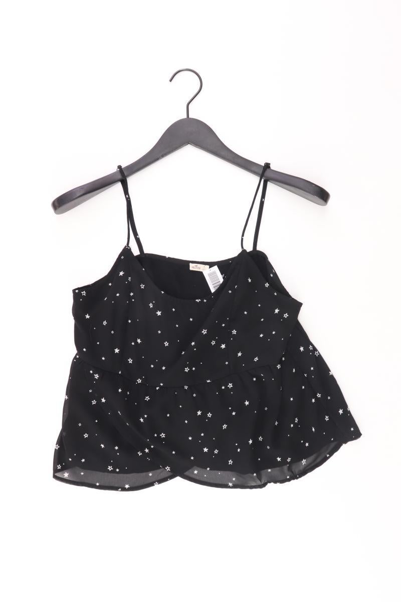 Hollister Top mit Sternchenmuster Gr. S schwarz aus Polyester