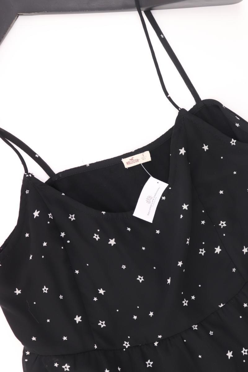 Hollister Top mit Sternchenmuster Gr. S schwarz aus Polyester
