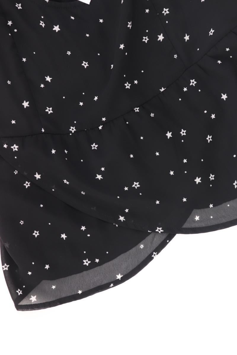 Hollister Top mit Sternchenmuster Gr. S schwarz aus Polyester