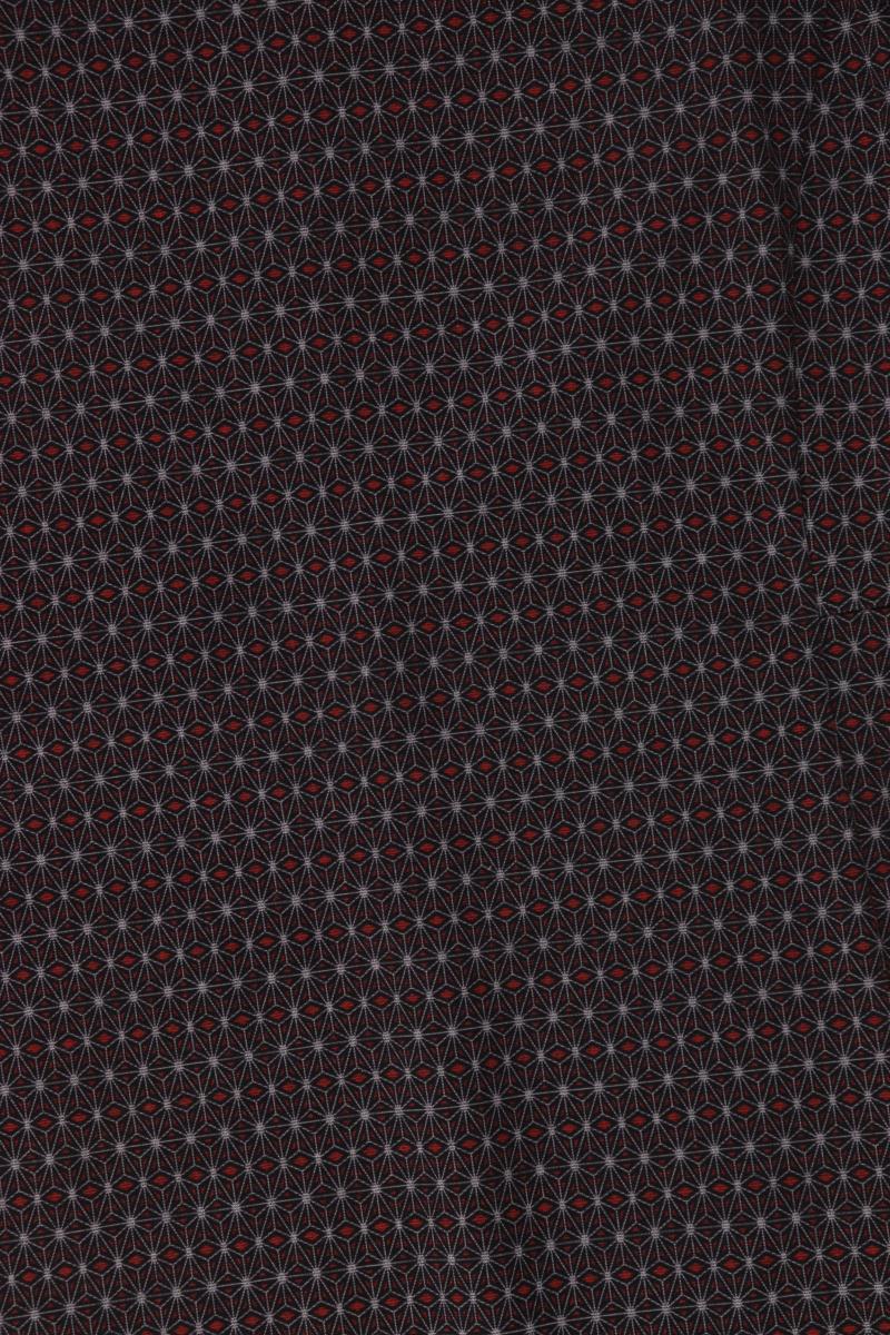 WE Fashion Kurzarmkleid Gr. M mit Rautenmuster braun aus Polyester