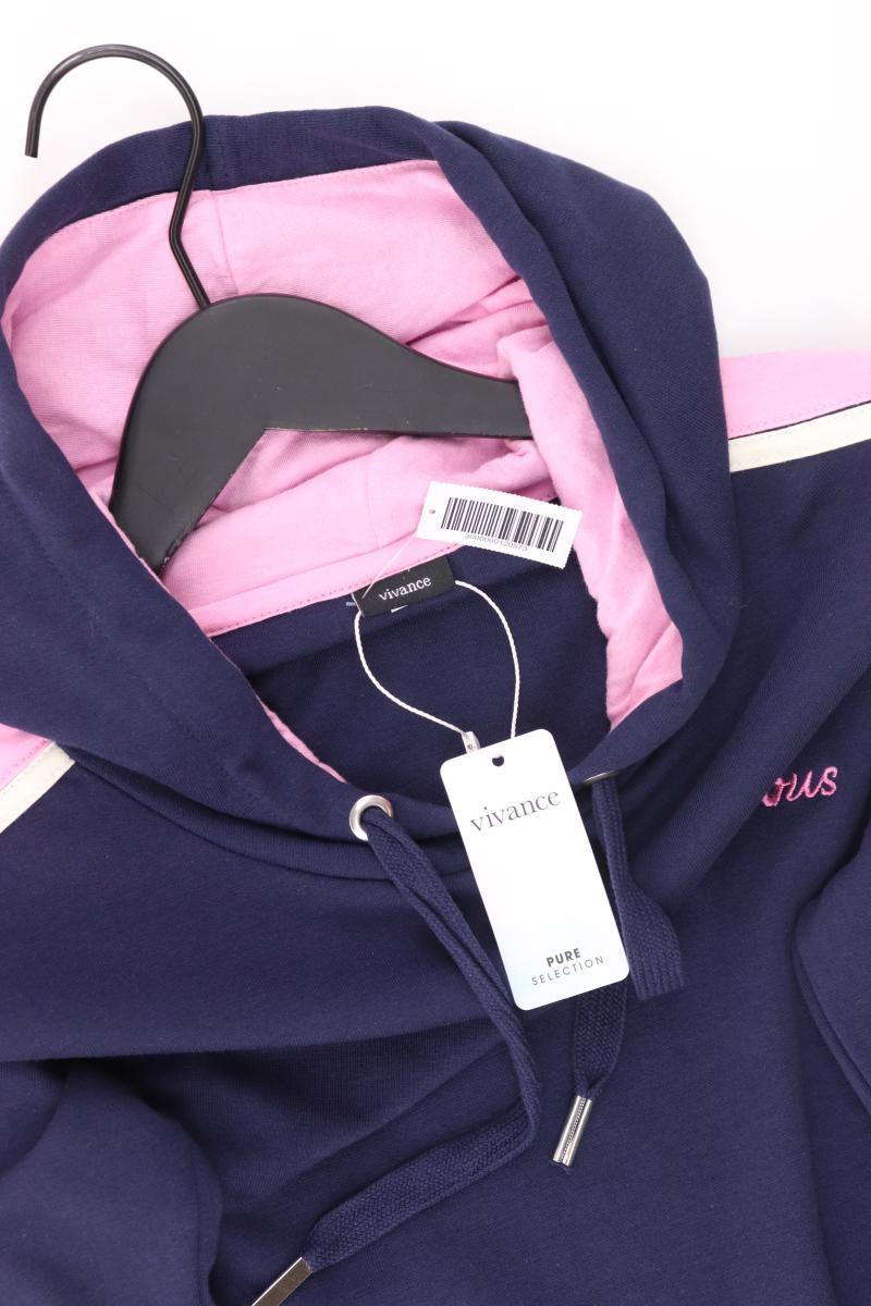 Vivance Hoodie Gr. 40/42 neu mit Etikett blau aus Baumwolle