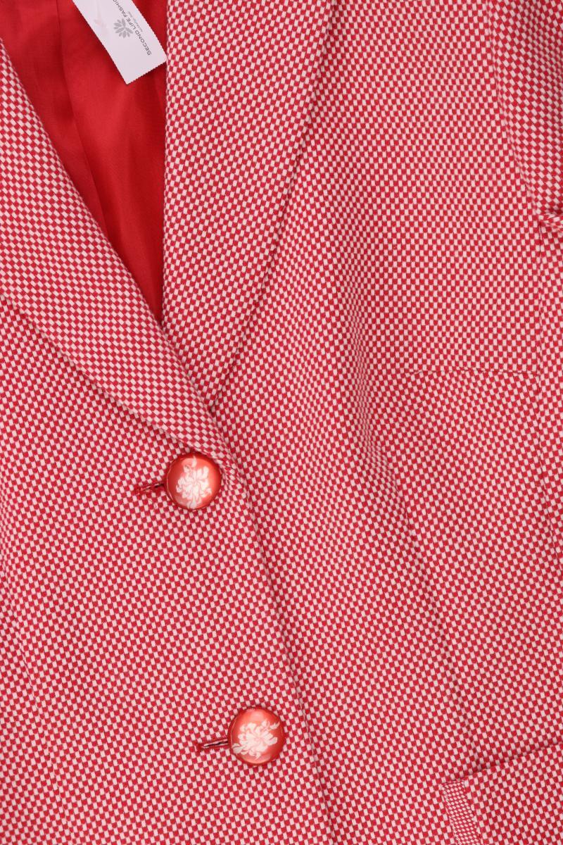 Gerry Weber Regular Blazer Gr. 40 mit Rautenmuster rot aus Baumwolle